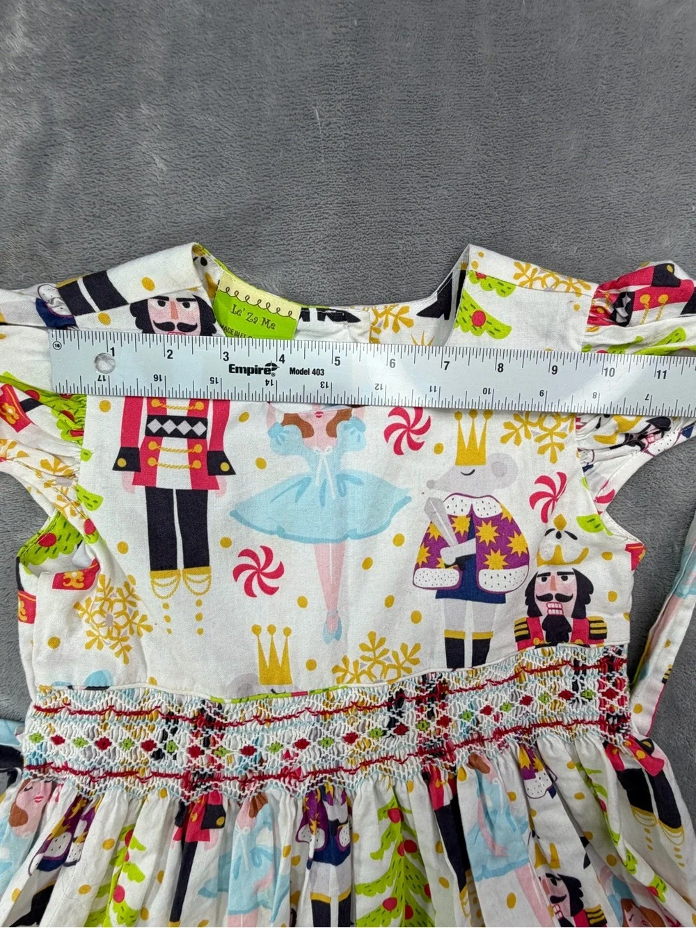 100 % Cotton Le Za Me Girls' Dress with Multicolor Print Party Fall Christmas 6x